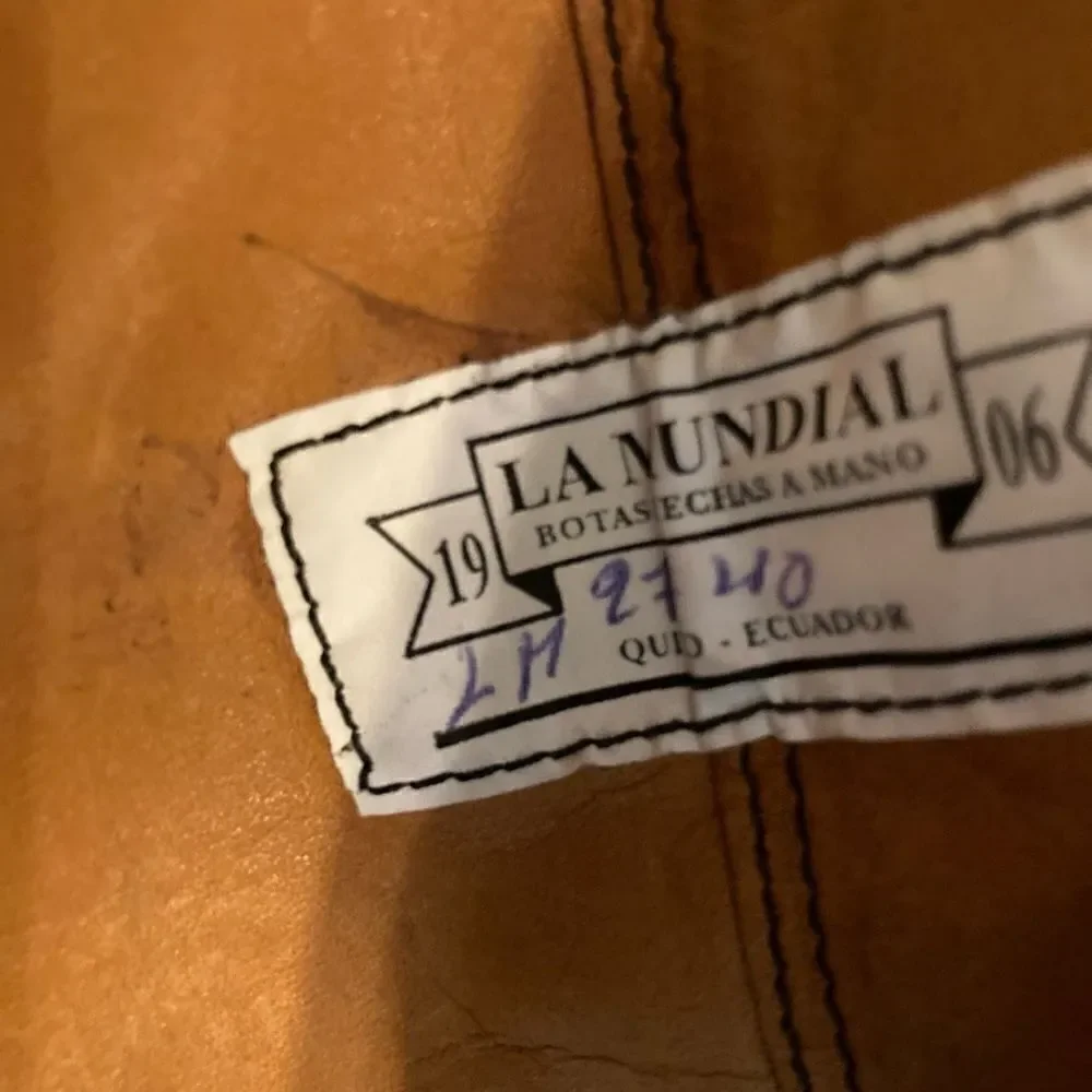 ‎LA Mundial Dress Boots, tan and black,